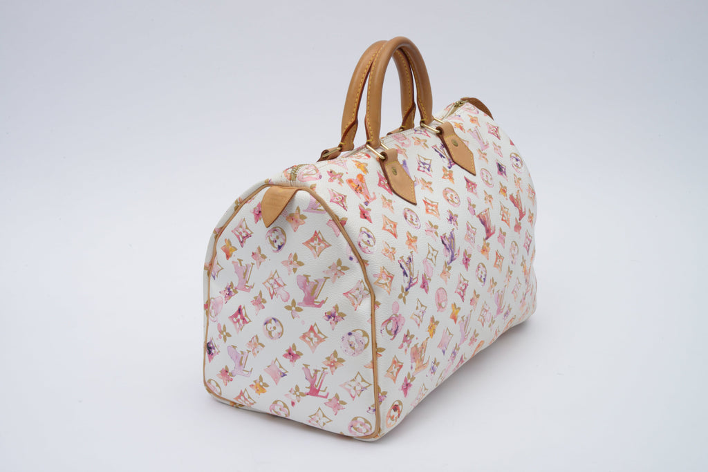 Louis Vuitton Richard Prince Monogram Watercolor Aquarelle Speedy 35