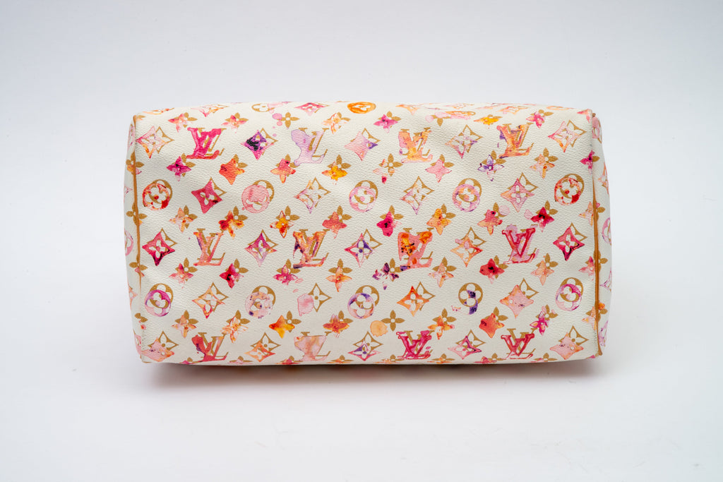 Louis Vuitton Richard Prince Monogram Watercolor Aquarelle Speedy 35