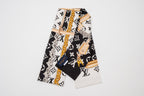 Louis Vuitton Black Rare Classic Iconic Confidential Silk Bandeau Scarf