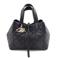 Dior Black Calfskin Macrocannage Medium Toujours