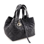 Dior Black Calfskin Macrocannage Medium Toujours