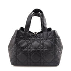 Dior Black Calfskin Macrocannage Medium Toujours