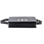 Dior Black Grained Calfskin 2-in-1 30 Montaigne Pouch