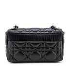 Dior Black Lambskin Quilted Macrocannage Medium Caro Bag