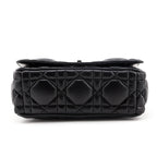 Dior Black Lambskin Quilted Macrocannage Medium Caro Bag
