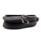 Dior Black Ultramatte Calfskin Saddle Bag