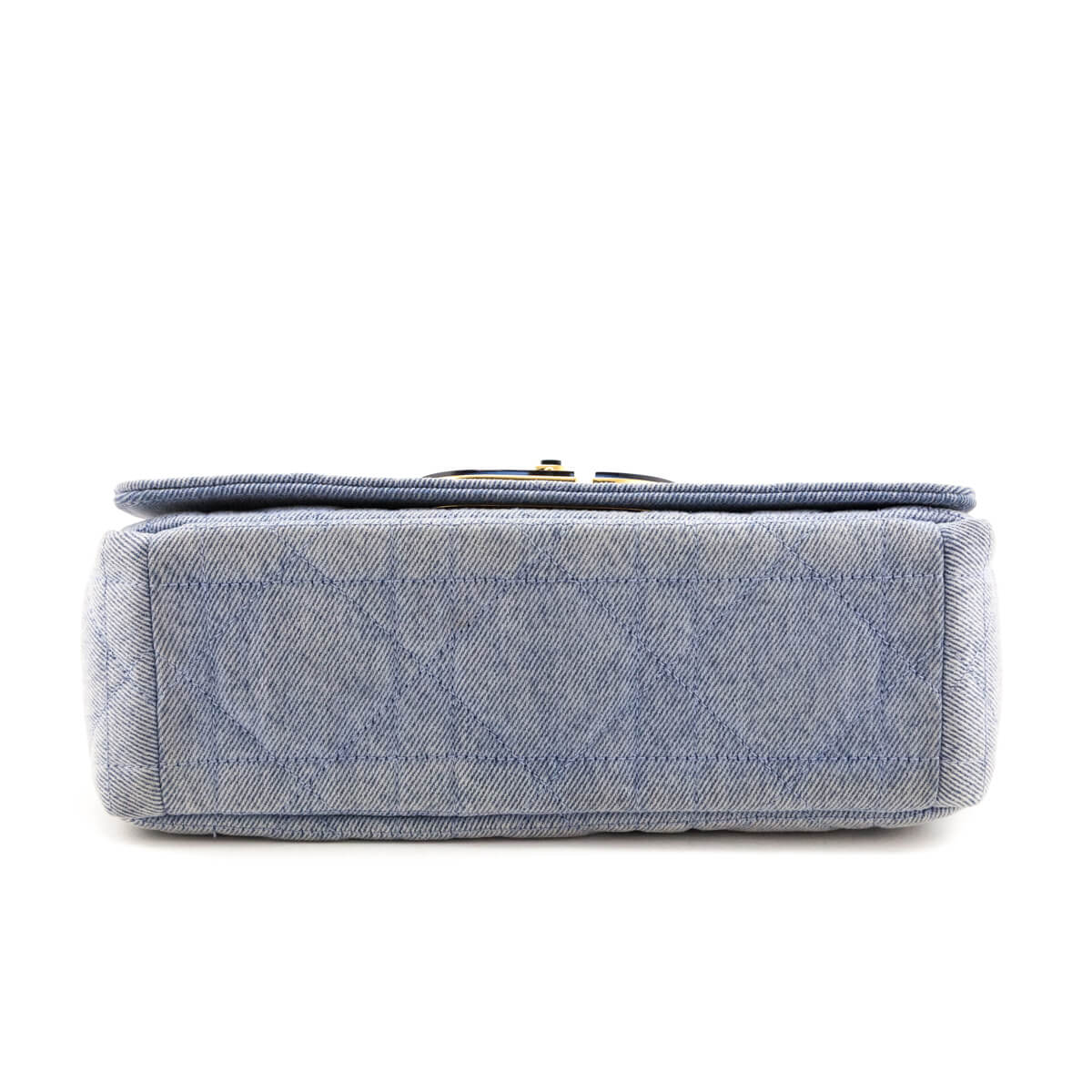 Dior Blue Denim Macrocannage Medium Caro Bag