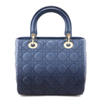 Dior Blue Gradient Lambskin Cannage Medium Lady Dior