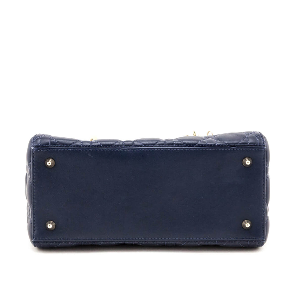 Dior Blue Gradient Lambskin Cannage Medium Lady Dior