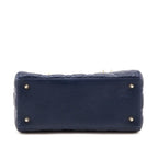 Dior Blue Gradient Lambskin Cannage Medium Lady Dior