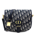 Dior Blue Oblique Jacquard Medium Bobby Flap Bag