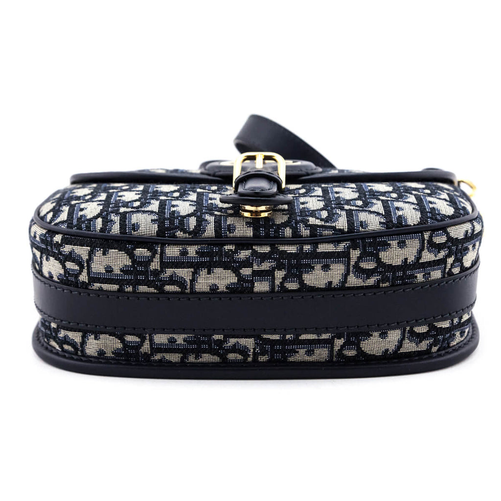 Dior Blue Oblique Jacquard Medium Bobby Flap Bag