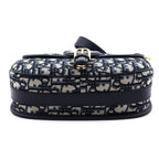 Dior Blue Oblique Jacquard Medium Bobby Flap Bag