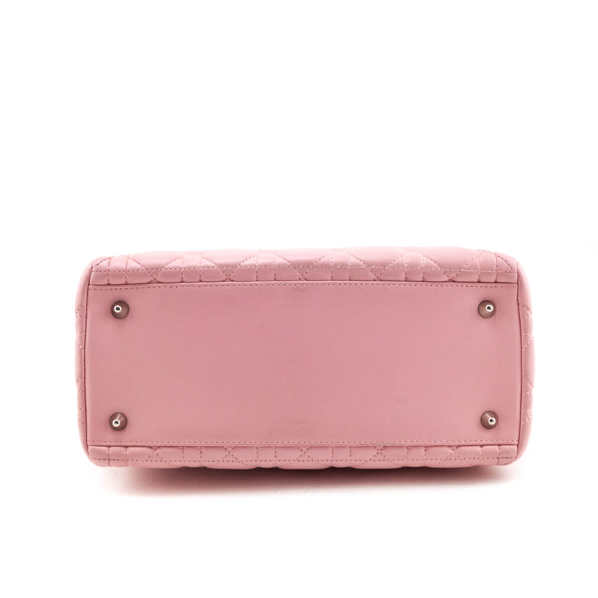 Dior Light Pink Lambskin Cannage Medium Lady Dior