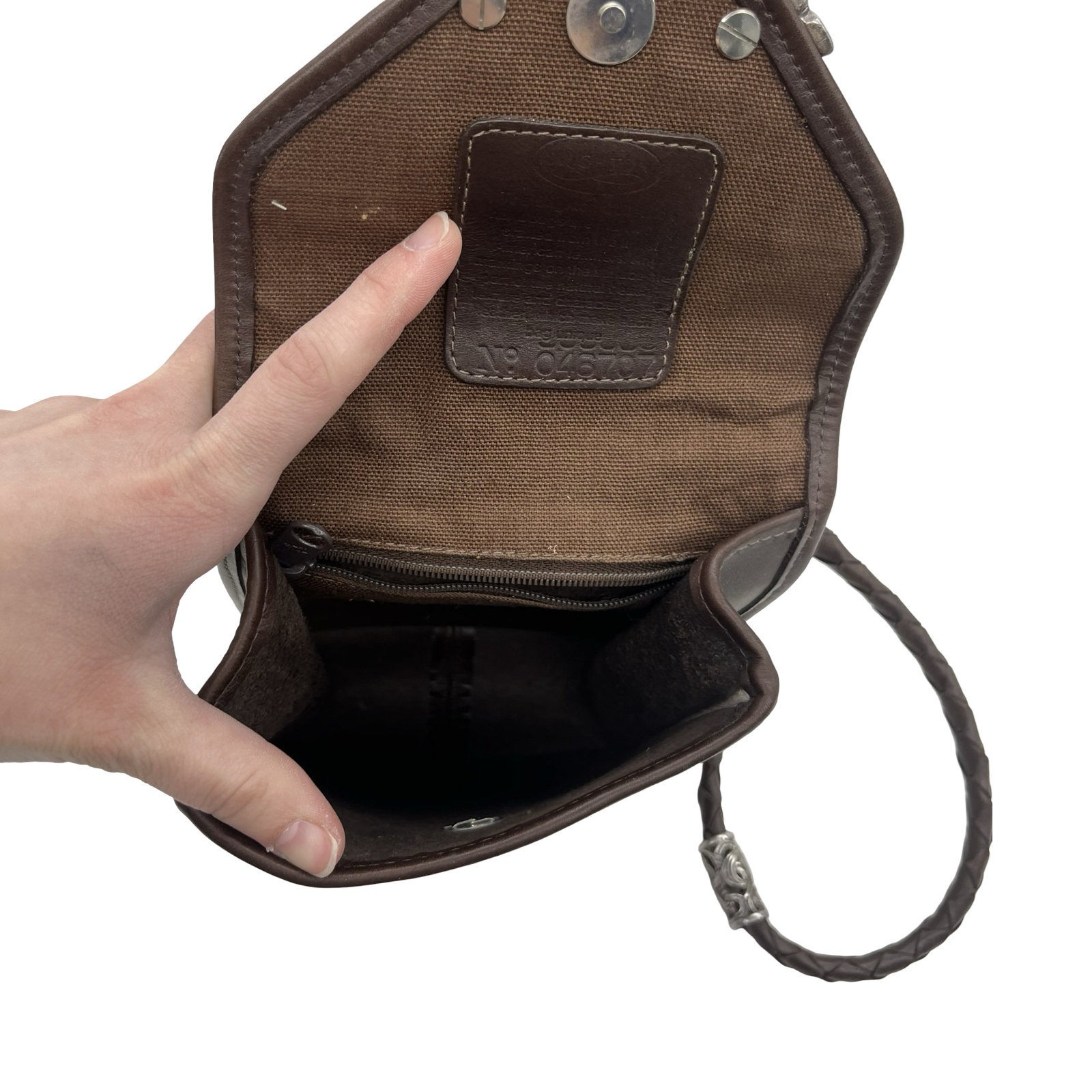 Crossbody Leather By Brighton In Brown, Size:Small