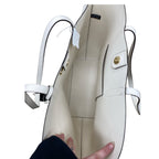 Handbag Designer By Michael Kors In White, Size:Large