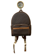 Backpack Designer By Michael Kors In Brown & Tan, Size:Medium