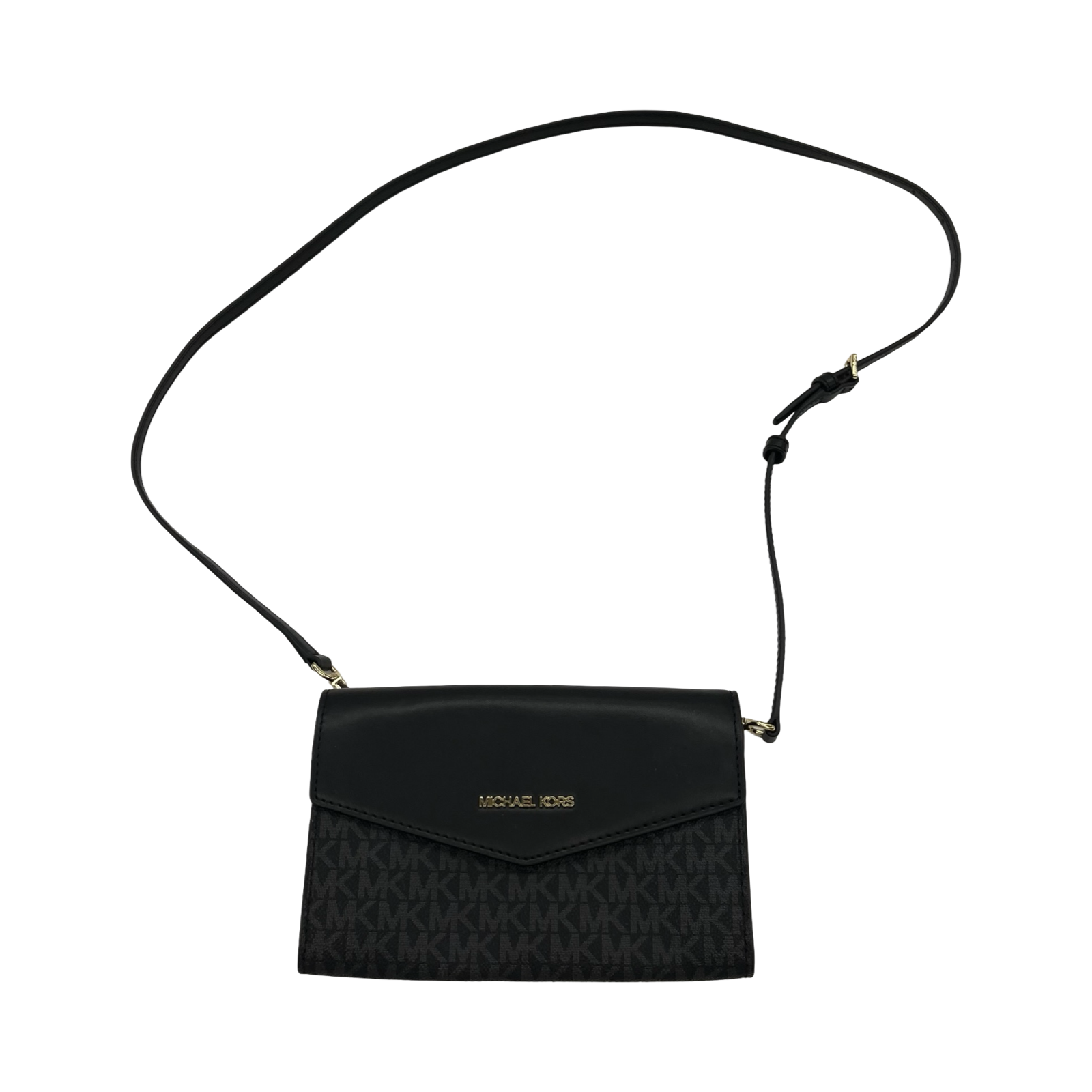Crossbody Designer By Michael Kors In Black & Grey, Size:Small