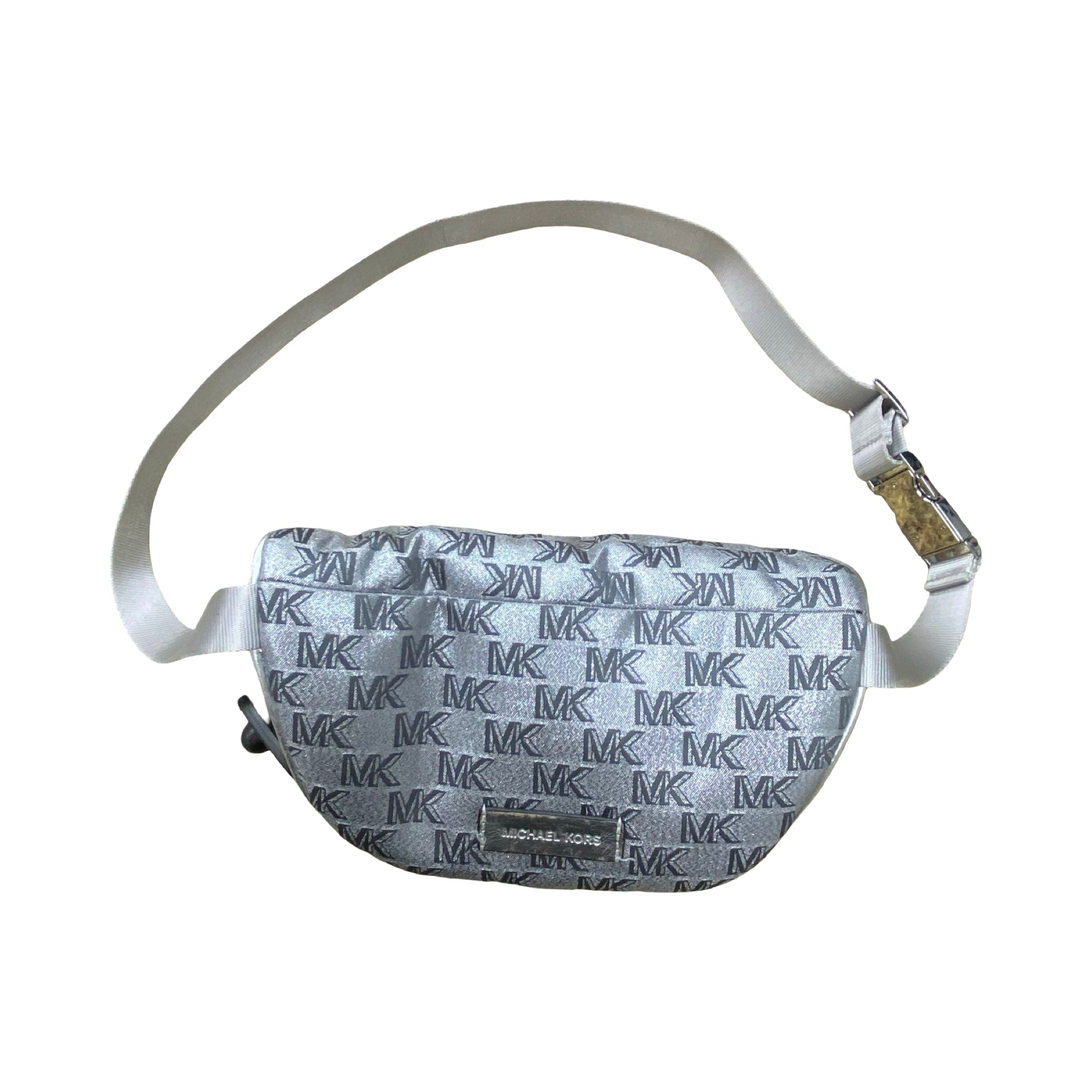 Belt Bag Designer By Michael Kors In Silver, Size:Small