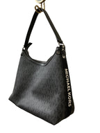 Handbag Designer By Michael Kors In Black & Grey, Size:Large