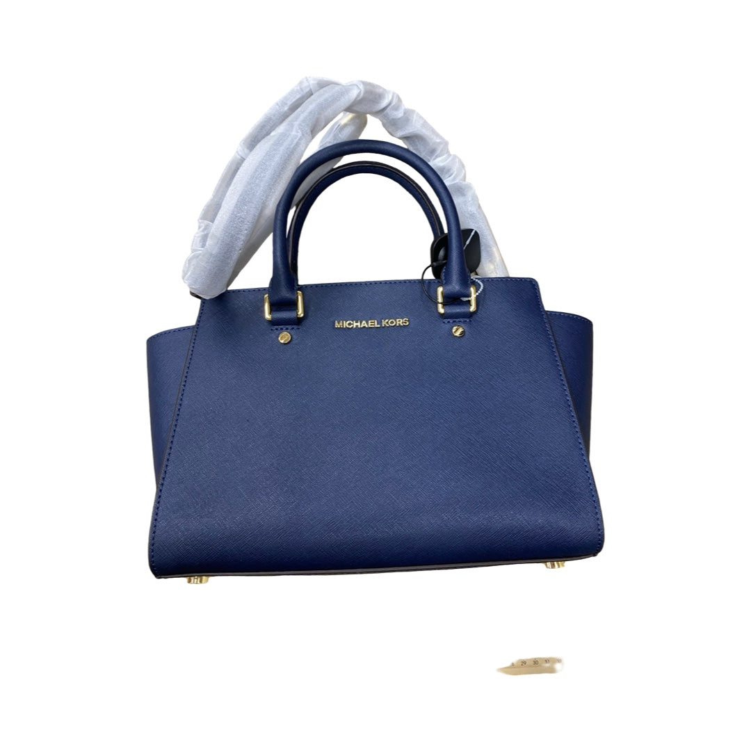Handbag Designer By Michael Kors In Navy, Size:Small