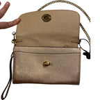 Handbag Designer By Coach In Gold, Size:Small