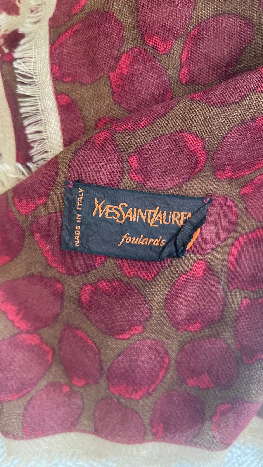 Yves Saint Laurent Printed Scarf