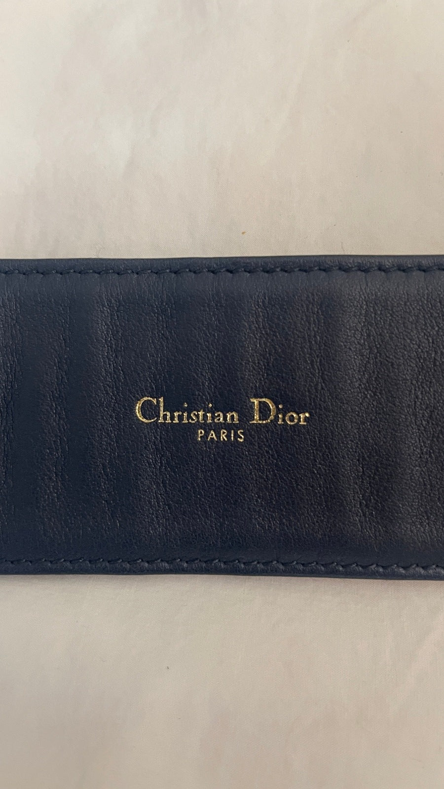 Christian Dior Oblique Navy Belt