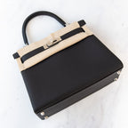 **UNUSED**  Hermès Kelly Retourne 28 Black Veau Togo Leather Bag 2026