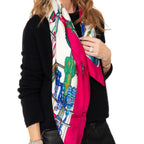 Hermès Passementerie Rose Pink Silk Scarf