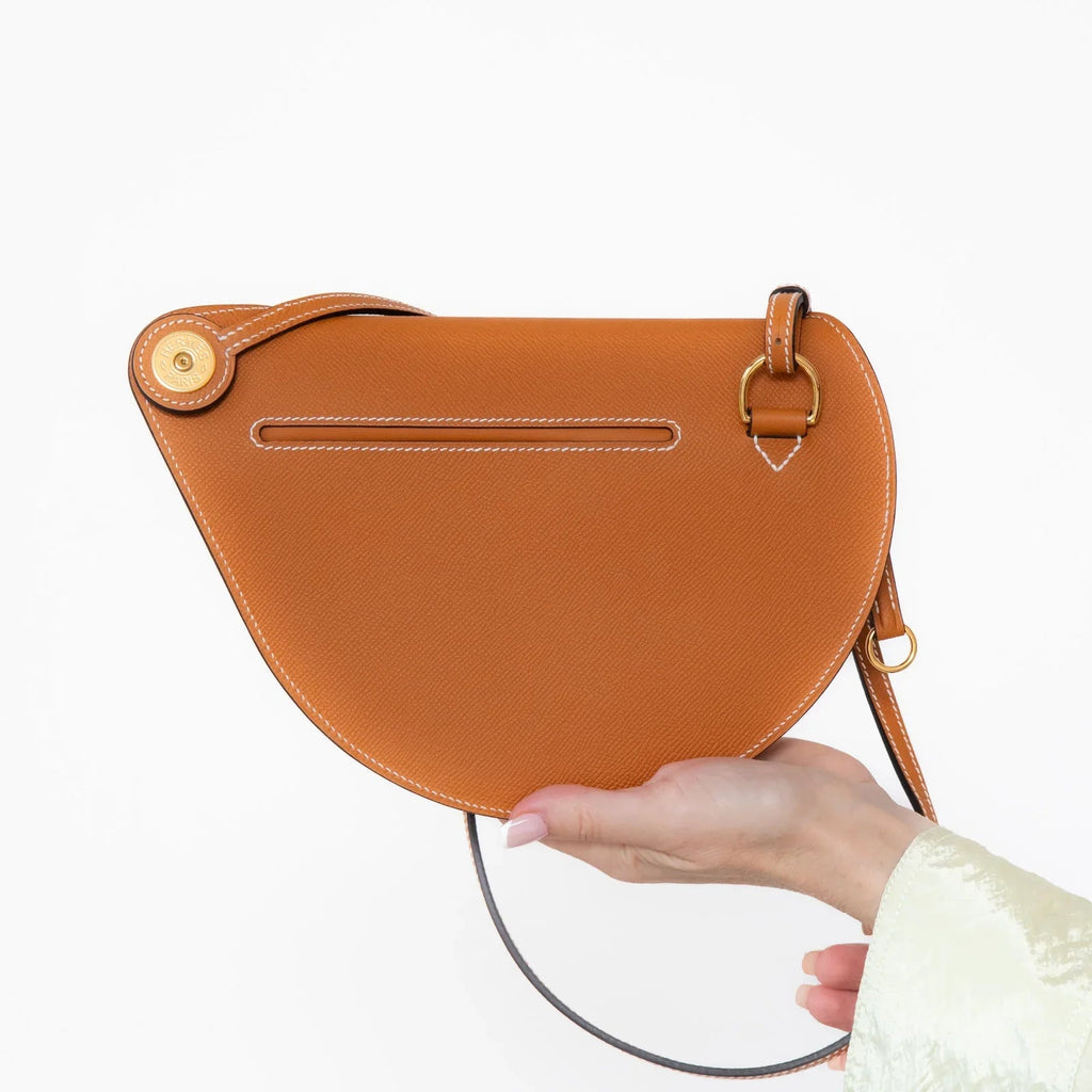 ** UNUSED** Hermes Toffee Veau Epsom Leather Petite Course Bag