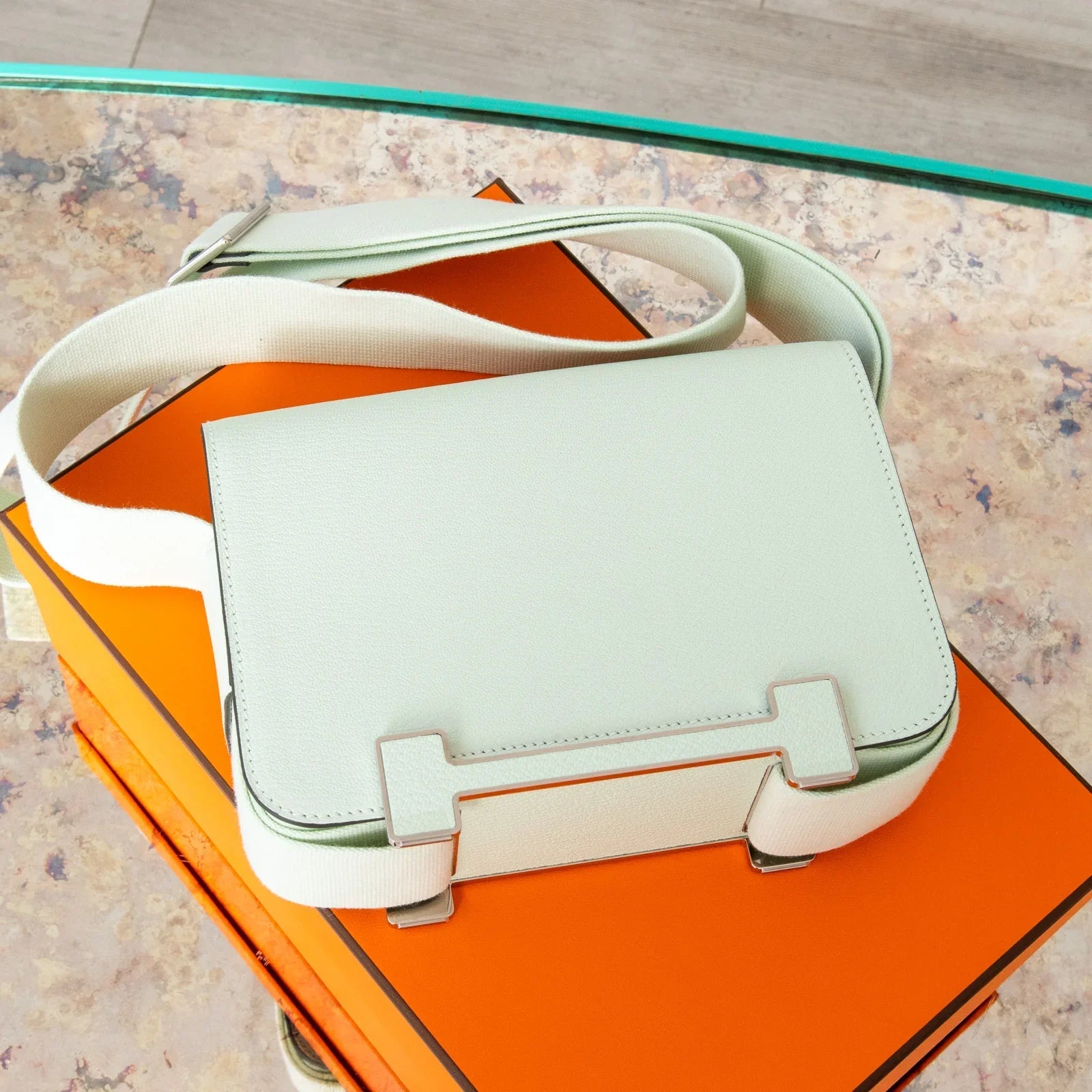**UNUSED** Hermes Geta Vert Fizz Bag 2023