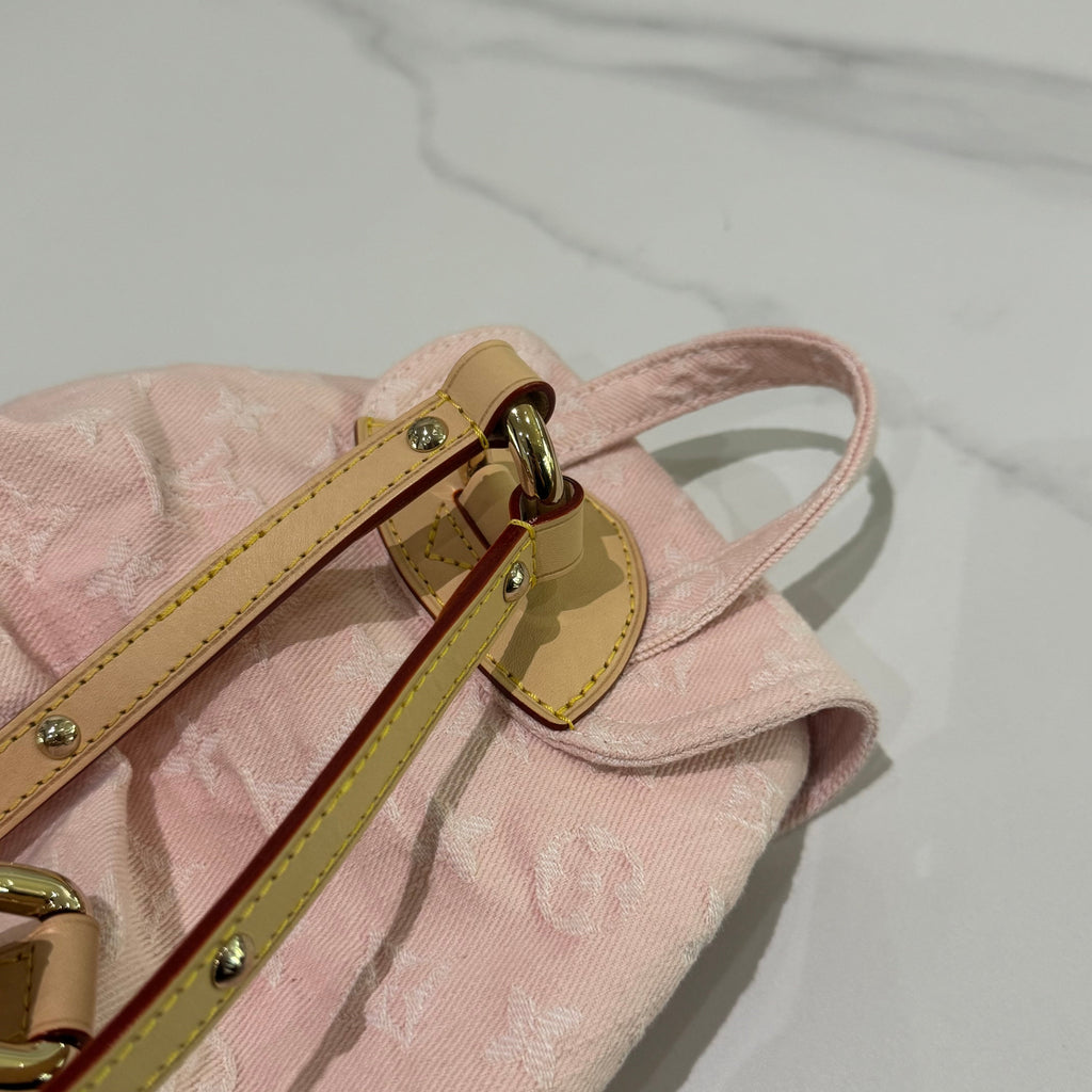 LOUIS VUITTON VENICE BACKPACK CHERRY BLOSSOM PINK DENIM