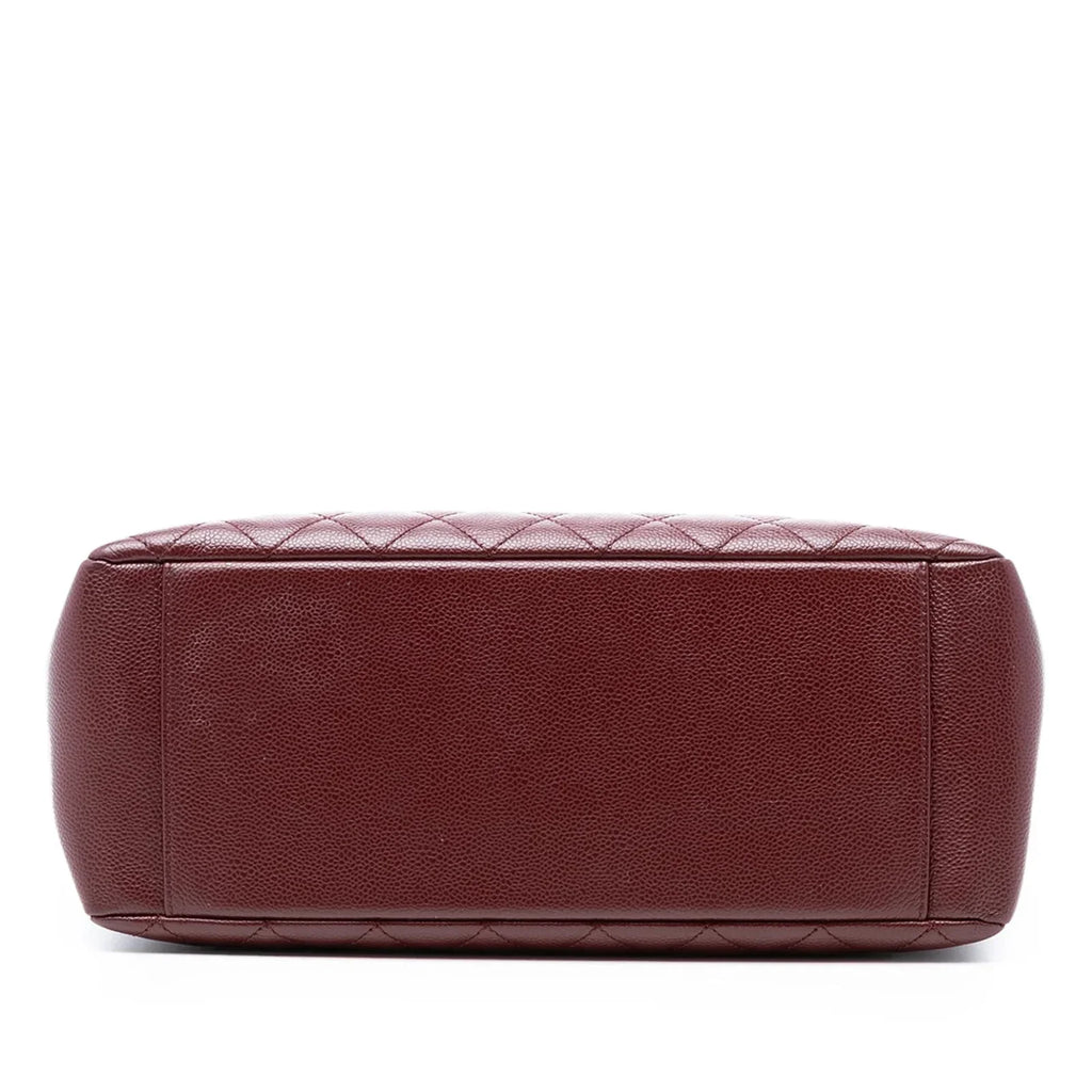 Chanel Grand Shopping Caviar Burgundy SHW Bag