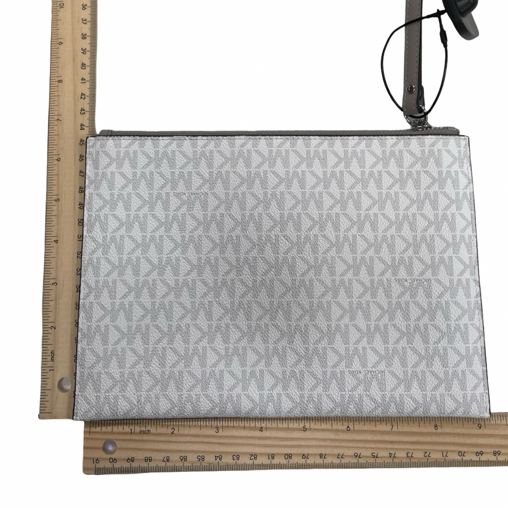 Wristlet Designer By Michael Kors In Grey & White, Size:Large