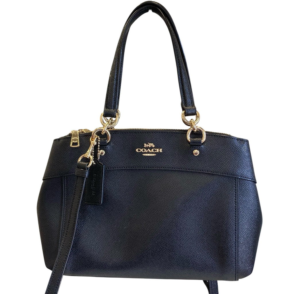 Handbag Designer By Coach In Black, Size:Small