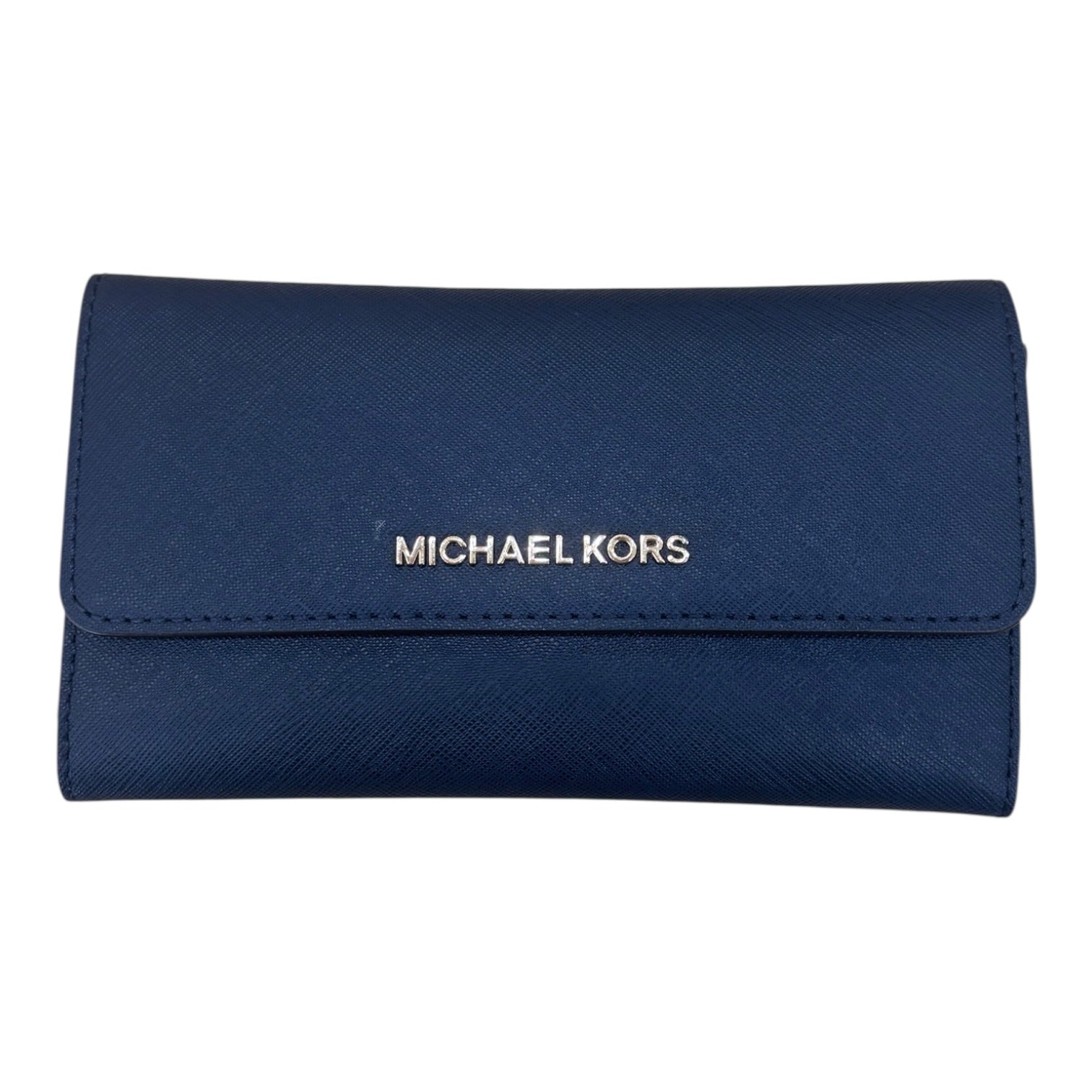 Wallet Designer By Michael Kors In Blue, Size:Small