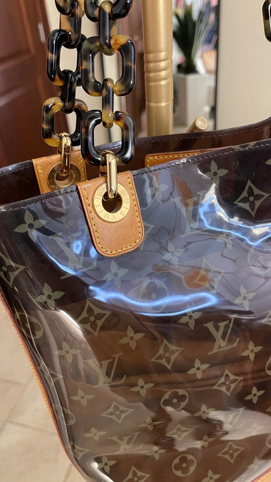 Louis Vuitton Limited Edition Monogram Ambre MM Bag