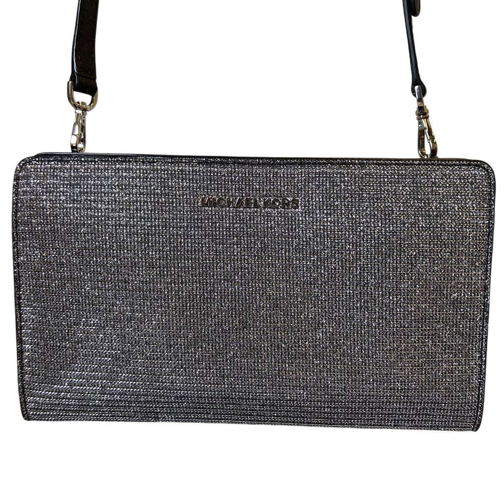 Handbag Designer By Michael Kors In Silver, Size:Small