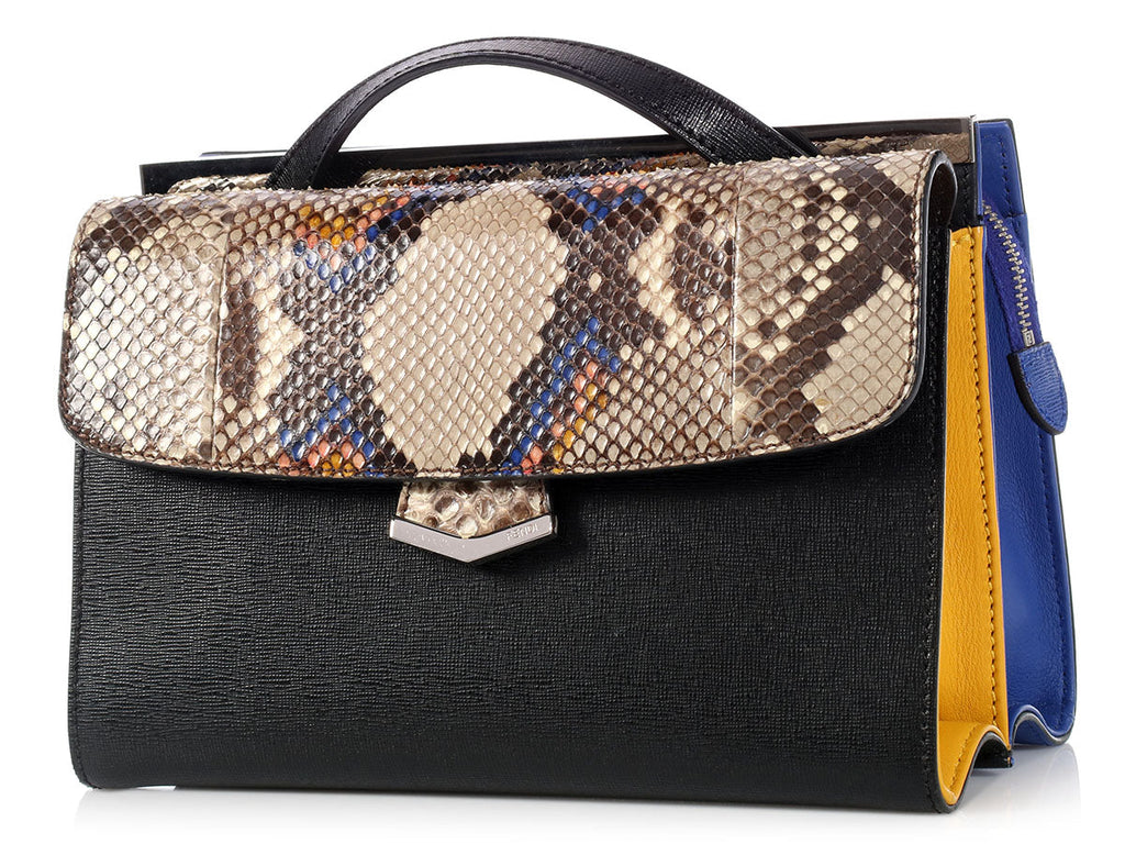 Fendi Color Block Python Demi Jour