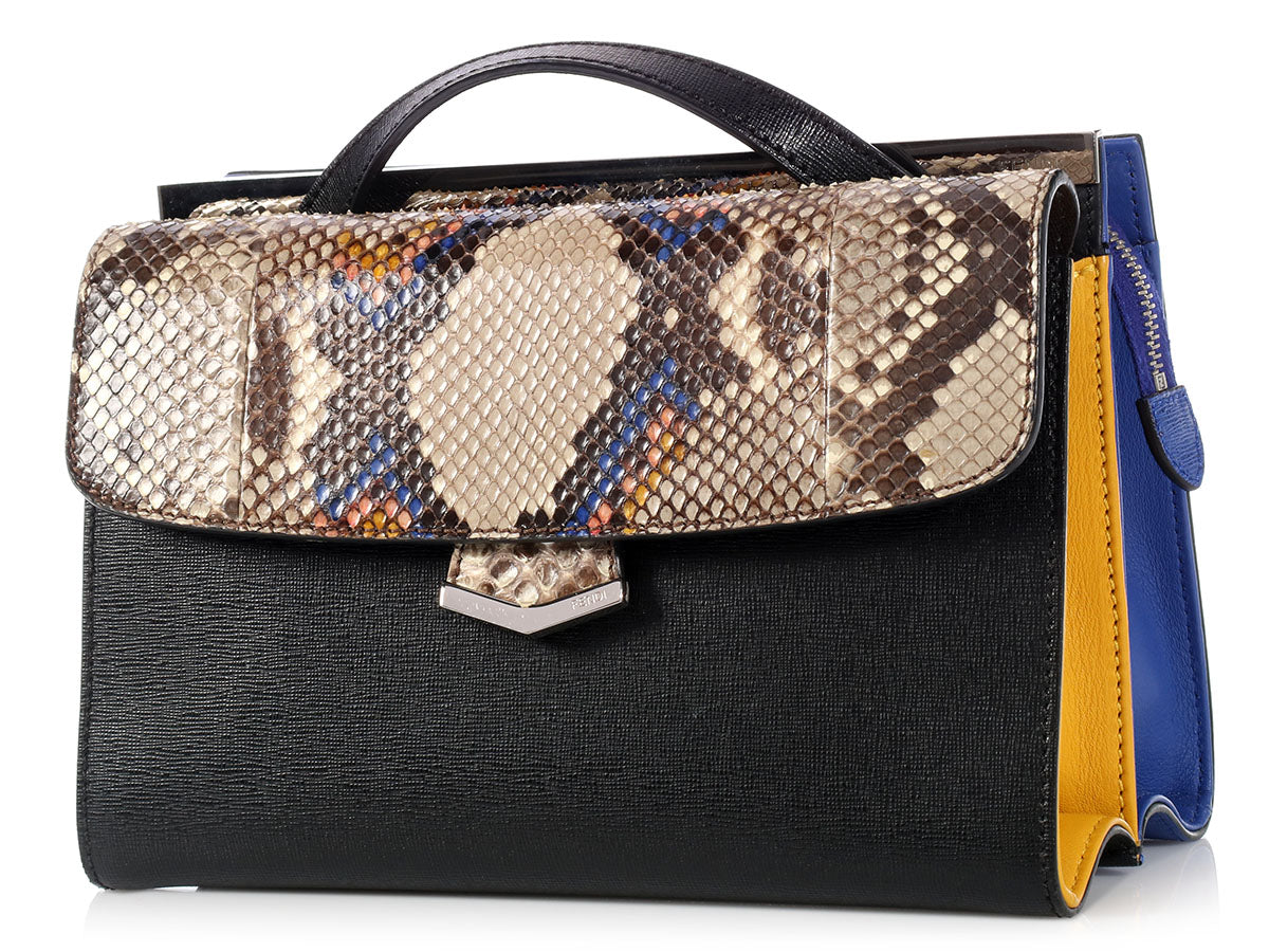 Fendi Color Block Python Demi Jour