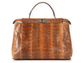 Fendi Large Brown Snakeskin Peekaboo