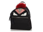 Fendi Medium Black Nylon Monster Backpack