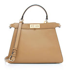 Fendi Calfskin Peekaboo Medium Satchel (SHF-18868)