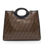 Fendi FF Coated Canvas 1974 Runaway Shopper Tote (SHF-tIEaHe)