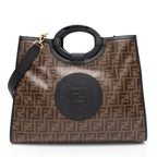 Fendi FF Coated Canvas 1974 Runaway Shopper Tote (SHF-tIEaHe)