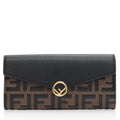 Fendi FF Embossed Calfskin F is Fendi Continental Wallet (SHF-vPL2iW)