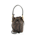Fendi FF Embossed Calfskin Mon Tresor Mini Bucket Bag - FINAL SALE (SHF-kHTP1s)