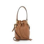 Fendi FF Embossed Calfskin Mon Tresor Mini Bucket Bag (SHF-E3Olct)