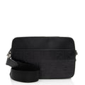 Fendi FF Embossed Calfskin St. Zucca Messenger (SHF-QOa4iu)